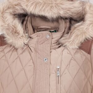 Ralph Lauren Quilted Tan/Brown Ski Jacket